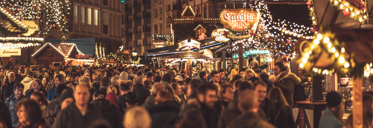 Crowded market